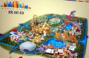 theme park map