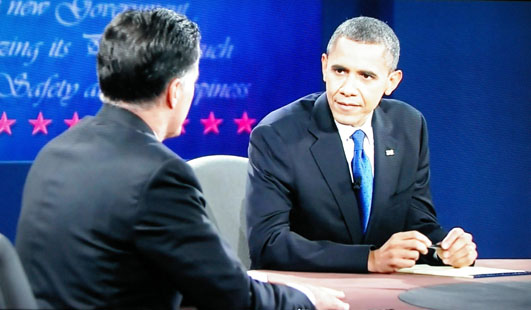 Romney & Obmaa 3rd debate 2012