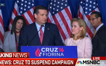 Cruz suspends campaign after Trump declared winner