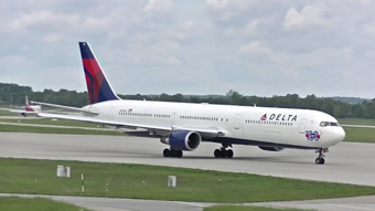Delta Airline on the runway