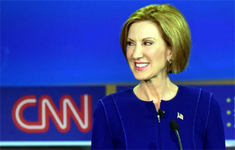 Carly Fiorina in CNN debate