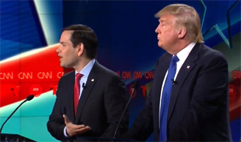 Rubio and Trump debating