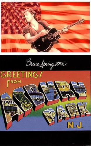 Bruce Springsteen digital artwork by Rob Shields and Asbury Park, NJ album cover