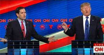 Rubio and Trump debating