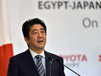 PM Shinzo Abe in Egypt