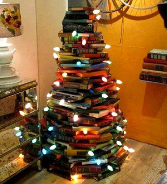 Christmas Book Tree