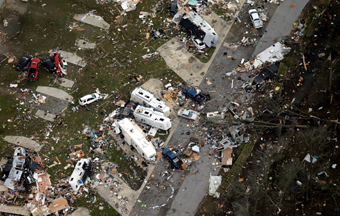 Convent, LA Tornado damage