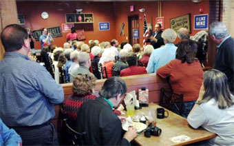 Mike Huckabee campaigning