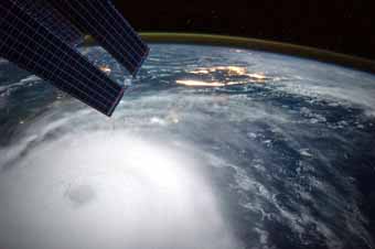 Hurricane Joaquin as seen from space