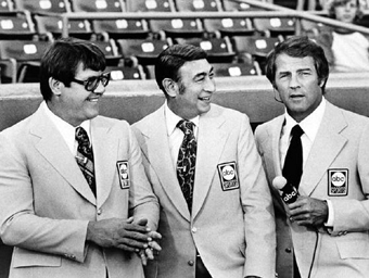 Alex Karras, Howard Cosell, and Frank Gifford