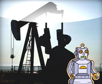 oil well with robot