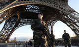 Paris Eiffel tower under siege