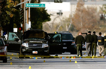 scene from San Bernandino mass shooting