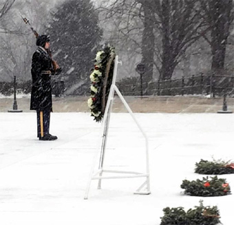 3rd US Infantry guard at the Tomb of the Unknown Soldiers