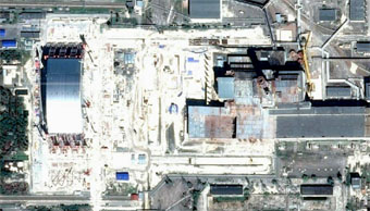 Satellite image of Chernobyl