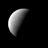 Half moon Enceladus
